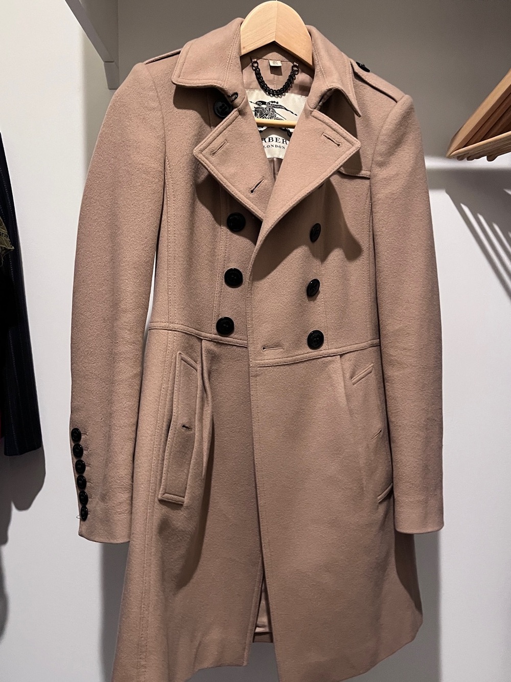 Burberry Beige Double-Breasted Trench Coat - Picture 2 of 4